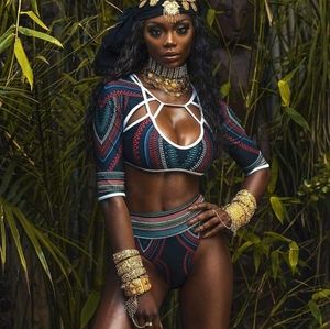 Bfyne Maaz Swimsuit Black Size Large Set